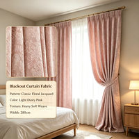 Tissu Jacquard Tissé 100% Polyester Fourniture Usine Texture Mate Largeur 98 Pouces Poids Moyen pour Rideaux Maison Décoration Villa Vente en Gros