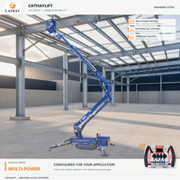 Plateforme élévatrice araignée tout-terrain sur chenilles, diesel, essence, électrique, 16m, 18m, 20m, 22m, 24m