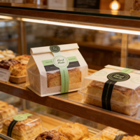 Étiquettes personnalisées imprimées pour emballages cadeaux de pâtisserie, pour boîtes à gâteaux