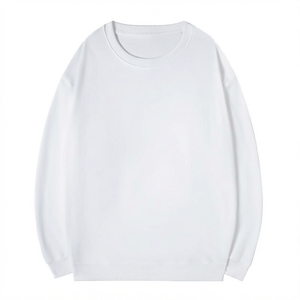 Sudadera de Cuello Redondo para Hombre, Tejida, Corte Regular, Hombros Caídos, Bordada e Impresa, para Otoño - Product Image 1