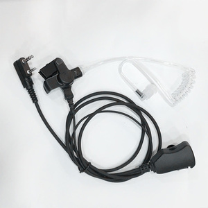 Controllo del volume di Aria morsetto del tubo grande PTT cuffia K spina per Kenwood Baofeng UV5R 888 S ecc walkie talkie - Product Image 1