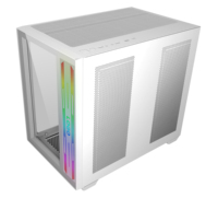 Haute qualité Pc OEM mi tour ATX Seaview panneau en verre trempé boîtier d'ordinateur de jeu pour bureau avec LED