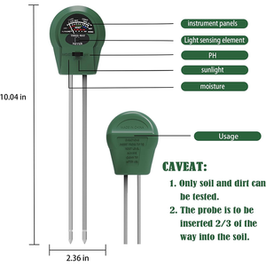 Penguji tanah 3 dalam 1 untuk tanaman, pengukur kelembapan, cahaya & <span class=keywords><strong>pH</strong></span> dengan <span class=keywords><strong>Sensor</strong></span> temperatur, pengukur tanah untuk taman, pertanian, perawatan rumput - Product Image 3