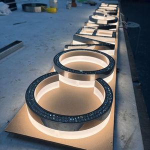 Personalizzazione privata segni LOGO 3D segni esterni personalizzati edifici su misura insegne <span class=keywords><strong>online</strong></span> - Product Image 3