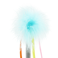 Nouveaux jouets pour chats de luxe écologiques en plumes, 2-en-1, avec design oscillant pour fenêtre, emballage en boîte colorée, prend en charge l'OEM, jouets à ventouse pour chats