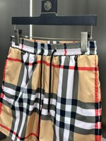 Shorts de plage imperméables à motifs, de qualité supérieure, décontractés et tendance pour l'été, design Bur berry, extensibles, pour hommes