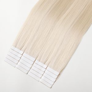 2025 Luxus Double Drawn Haarverlängerung mit Intakter Schuppenschicht, Unsichtbare Tape-in Extensions aus Aschblondem Russischem Echthaar, Original Virgin Remy Haar - Product Image 3