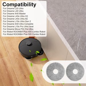 Fixbetter แผ่นถูพื้น4ชิ้นสำหรับ iRobot roomba/plus 405/505 dreame X40อัลตร้า/L10s โปรหุ่นยนต์ที่ L40เป็นพิเศษ/L10s Gen 2 - Product Image 4