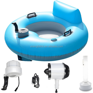 Bouée de piscine ronde gonflable en PVC avec une hélice, 110 cm, épaisseur 0,35 mm, pour adultes, utilisation en piscine et à la plage en été - Product Image 3
