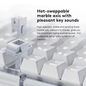 Logitech K98M Amber Series AI Customized Wireless Mechanical Hot Swap RGB <b>Keyboard</b> 98 Keys <b>Keyboard</b> With Smart AI Function - Product Image 4