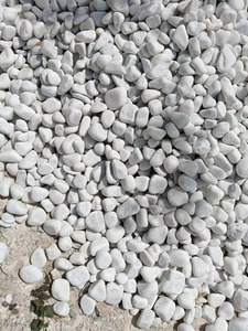 Qualità di esportazione indiana bianco pietra naturale ciottoli caduti per il paesaggio e decorazioni da giardino per la vendita di esportazione