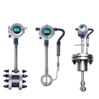 Alat Ukur Gas Paduan Aluminium, Gas Alam, Uap, Biogas, Nitrogen, Udara Terkompresi, Flowmeter Spiral Vortex
