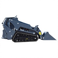 Mini-chargeuse compacte certifiée EPA avec moteur Kubota 17,2 kW, chargeuse sur chenilles compacte avec garantie d'un an pour la construction agricole