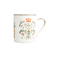 Tasses à lait en porcelaine de style nordique, vente en gros, design personnalisé, tasse à thé en porcelaine avec bord doré