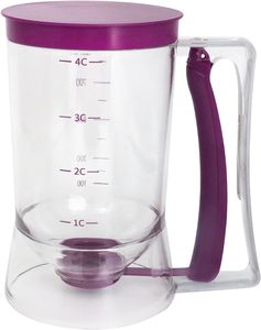 Distributeur de pâte à crêpes – Indispensable en cuisine – Distributeur de pâte à crêpes avec étiquette de mesure – Versement facile – Fournitures de pâtisserie - Product Image 2