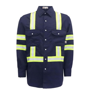 Camiseta de Trabajo de Alta Visibilidad para Construcción, Fluorescente, Ignífuga - Product Image 3