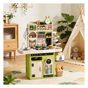 Collection de jouets de cuisine pour enfants : Station de chef d'imitation avec évier, brûleur et garde-manger – Découverte créative, chaleur familiale, apprentissage - Product Image 5
