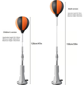 Customizable Pedestal Vertical Boxing <b>Training</b> <b>Ball</b> Adjustable Height PU Material Eco-Friendly Durable Punching <b>Ball</b> - Product Image 2