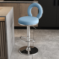 Tabouret de bar haut de gamme, style nordique, pivotant, contemporain, moderne, pour comptoir de cuisine