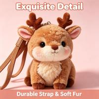 Peluche Élan Personnalisée, Poupée Élan Animal de la Ferme, Cadeau Souvenir, Vente en Gros
