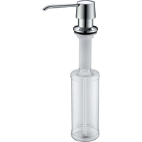 Distributeur de savon liquide en métal chromé de luxe avec pompe pour usage hôtelier, savon mousse, garantie 5 ans, montage mural, 450 ml, écologique