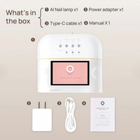 Lampe à ongles UV LED professionnelle avec écran, durcissement rapide 365nm, matériau ABS, haute puissance pour salon et usage domestique