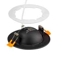 Lampu Plafon Dalam Ruangan Cahaya Hangat 2700K DALI Dimming 4 inci 9 Watt COB LED Lampu Plafon Gimbal