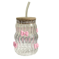 Résistant à la chaleur mignon haute Borosilicate réutilisable lait créatif usage domestique bureau café tasse en verre avec couvercle en paille