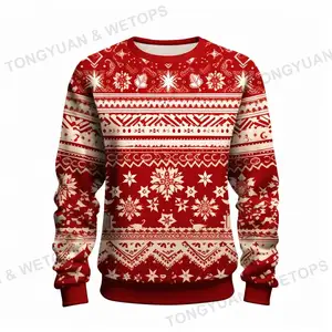 Camisola do Natal Fabricantes Custom Knit Sweater Aceitar a ordem pequena OEM jumpers jacquard malha camisola do Natal