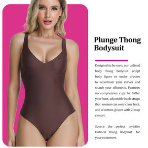 Nouvel Arrivage en Gros Sculpt Thong Body Shaper à Forte Compression, Contrôle du Ventre et du Bas du Dos, Body Sculptant Respirant pour Femme - Product Image 2