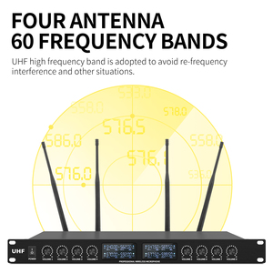 XTUGA YT8 Microfono Wireless Professionale a 8 Canali UHF per Sale Conferenze - Product Image 4