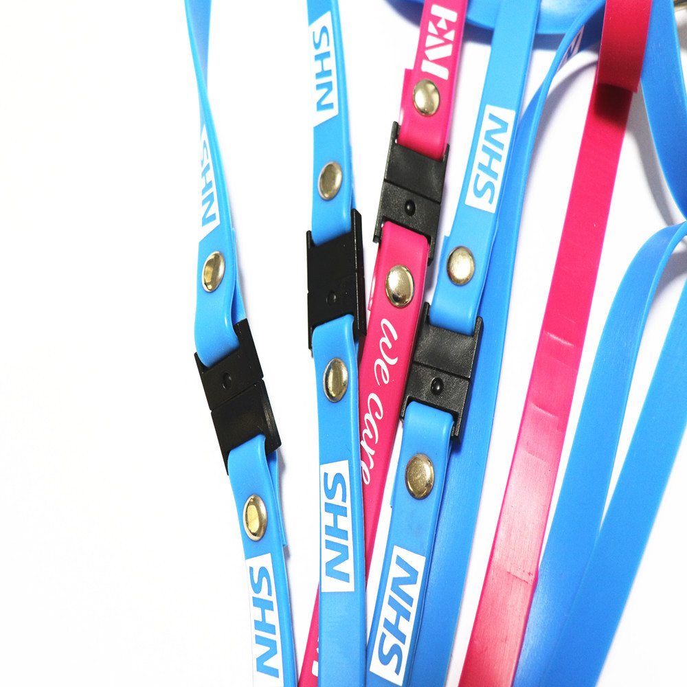 Black Lanyard Badge Holder Handmade Wood Beaded Lanyard Silicone Leopard Lanyard Nurse Teacher Gift Key Holder Image 5
