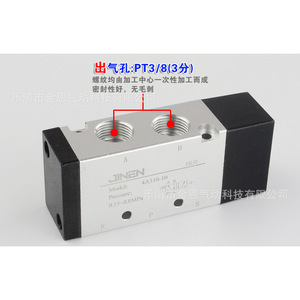 Vanne de commande pneumatique 4A310-10, 2 positions, 5 voies, type pilote, pour utilisation de réversal d'air - Product Image 4