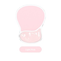 Tapis de souris ergonomique personnalisé avec repose-poignet en gel transparent souple pour le bureau