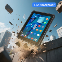 Tablet Android 15 Tangguh 10.1" Hot Swap 5G SIM, Baterai 12000mAh+2400mAh, 8GB NFC GMS BT5.2, Tablet Industri Android untuk Luar Ruangan