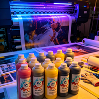 Tinta Eco Solvente Profesional para Cabezales de Impresión Epson DX4 DX5 DX7 I3200 Compatible con Impresoras Mimaki para Impresión en Tela Publicitaria