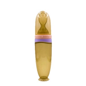 120ml nouveau-né enfant en bas âge Gel de silice <span class=keywords><strong>biberon</strong></span> formation mangeoire bébé infantile riz céréales cuillère bouteille à presser - Product Image 2