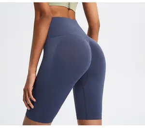 GC Seamless high waist fitness short pants female five -point peach hip -ranging sports pants running dry yoga pants