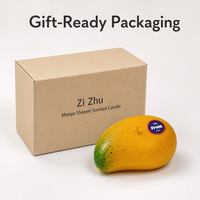Mango-Fruchtduftkerze mit Lebensechter Simulationsform Natürliches Ätherisches Öl Parfümiert für Feiertagsgeschenke Souvenirs
