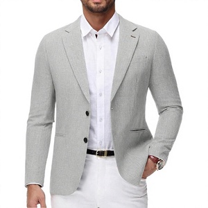 Blazer en velours à chevrons vintage pour homme, en coton, simple boutonnage, style britannique, veste décontractée chic, manches longues - Product Image 3