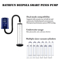 Pompe de massage du pénis intelligente pour hommes, mode automatique/manuel à pression d'air, étanche IPX8, BathFun DeepSea, pour le massage du pénis des hommes