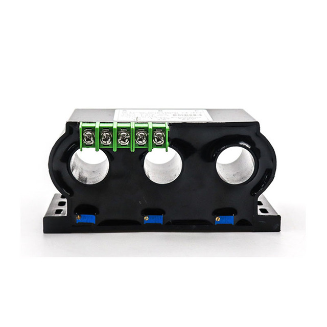 3 holes Phase AC Current Transmitter Input 0-500A AC Current Transducer DC 24V Power 4-20mA Output