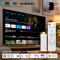 TV Box Android 2027 H96Max 3518D RK3518 2G 8G Androidtv, Android 14, Quad Core, Wifi6, 4K, BT5.4, Control Remoto por Voz, Smart OTT Tv Stick