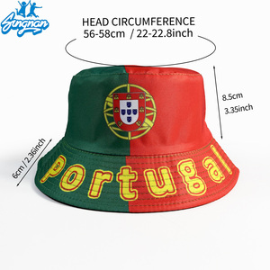 Chapeau Bob en Velours Éponge Brodé Personnalisé Drapeau National Unisexe Léger Protection Solaire Été <span class=keywords><strong>Coupe</strong></span> <span class=keywords><strong>du</strong></span> <span class=keywords><strong>Monde</strong></span> Sportive - Product Image 3