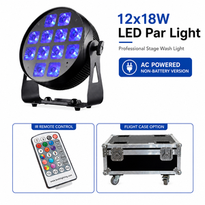 ไฟพาร์ LED RGBAW UV ความสว่างสูง 12x18W สำหรับงานในร่ม คลับ และการแสดงสด - Product Image 6