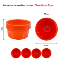 Boîte de jonction de type européen pour interrupteur et prise, fixation par vis, panneau conjoint, protection PVC V0