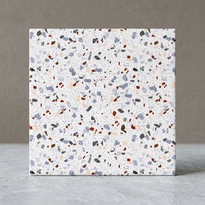 Nouvelles dalles de sol en céramique effet marbre Terrazzo 400x400mm, imperméables, design carré pour intérieur - Product Image 1