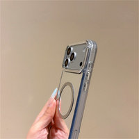 Étui de téléphone élégant avec miroir de maquillage minimaliste pour iPhone 18 17 Pro Max 16 15 14 13, coque de protection en TPU avec anneau magnétique pour recharge sans fil