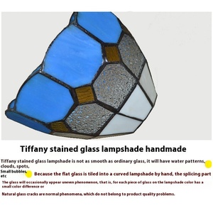 Blu <span class=keywords><strong>Tiffany</strong></span> Bay Window lampadario pastorale stile mediterraneo creativo per ingresso corridoio balcone Bar plafoniera arredamento - Product Image 3