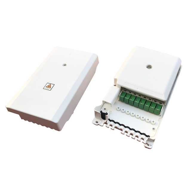 Indoor 8 Ports MDU Indoor Wall Mount Splitter Box FSB-8B Fiber Optic Distribution Box with 1x8 PLC Splitter for FTTH Network